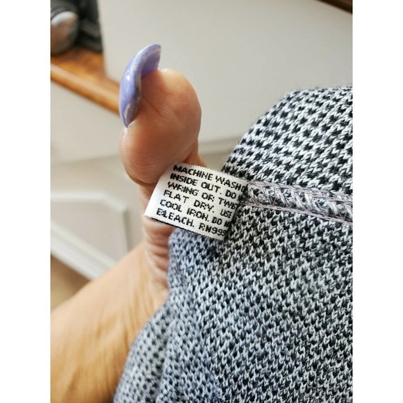 Karen Lessley Women's Gray 100% Acrylic Long Sleeve Button Two Piece Suits Small - Picture 9 of 10